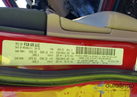 2015 Jeep Grand Cherokee Limited z USA, uszkodzony, nr VIN 1C4RJFBG7FC180893